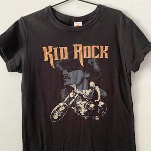 Women's Kid Rock Concert Baby Tee Medium